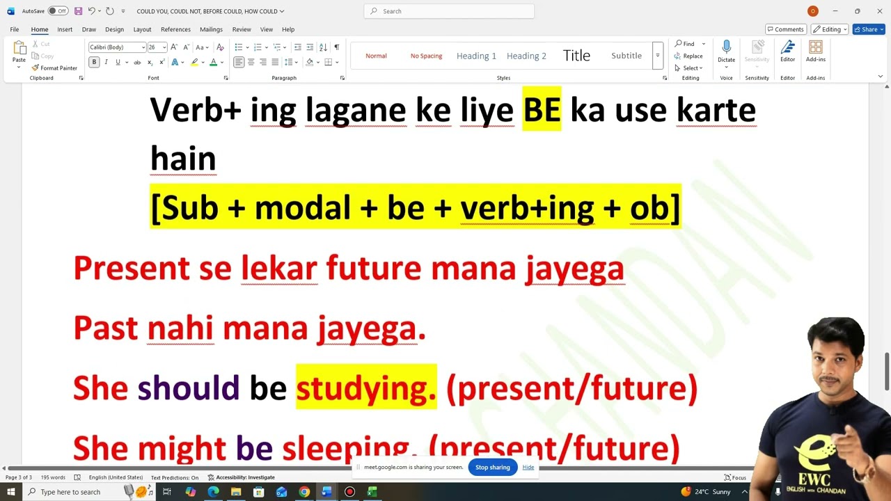 MODAL DOUBT CLASS