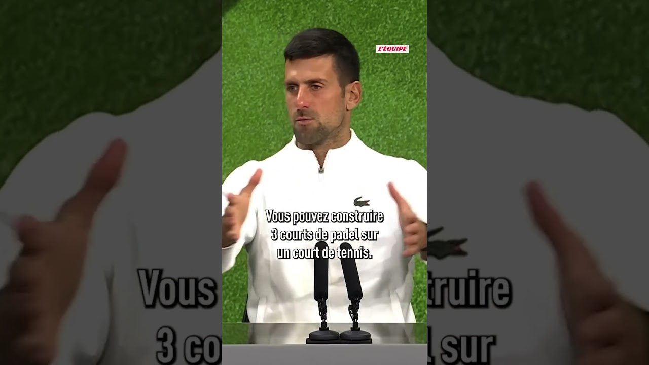 🎾 Djokovic pense que le tennis est en danger face au padel #tennis #padel #pickleball #djokovic