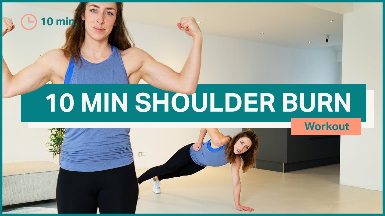 Thuis workout armen schouders en bovenlichaam. 10 minuten bovenlichaam