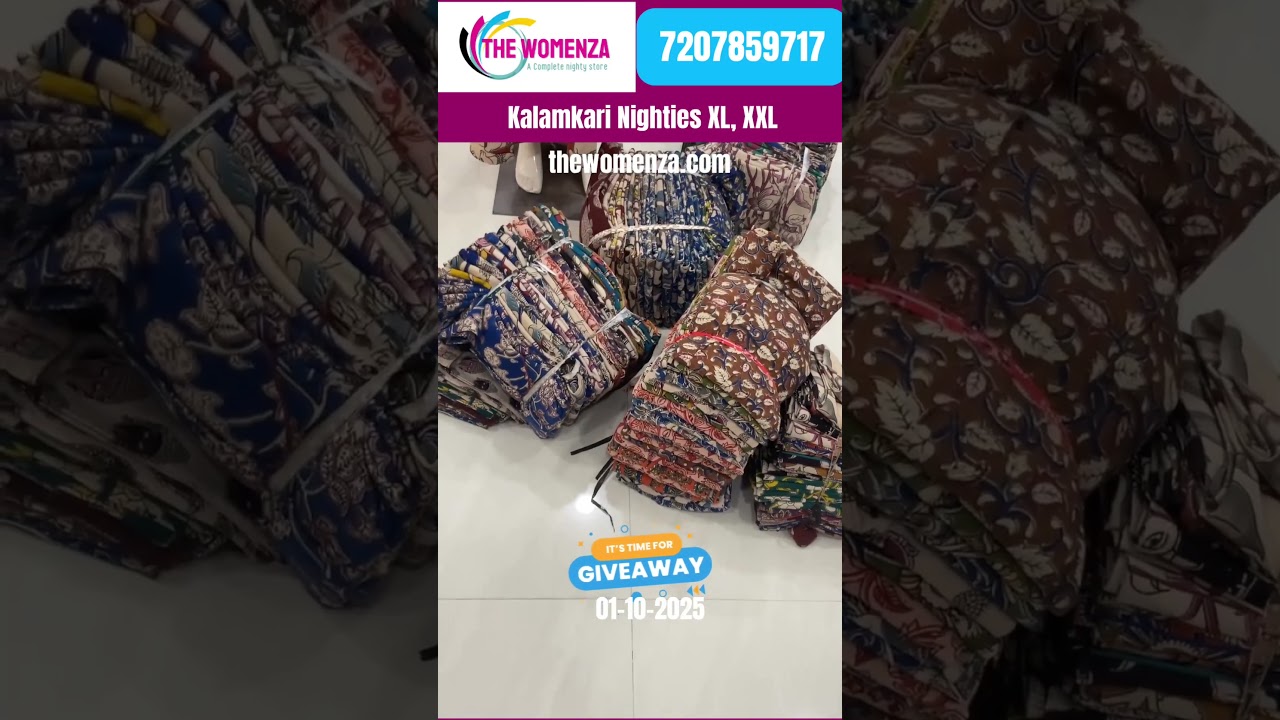Kalamkari Cotton Nighties XL, XXL | Nighties Manufacturer | The Womenza #onlineshopping #wholesale