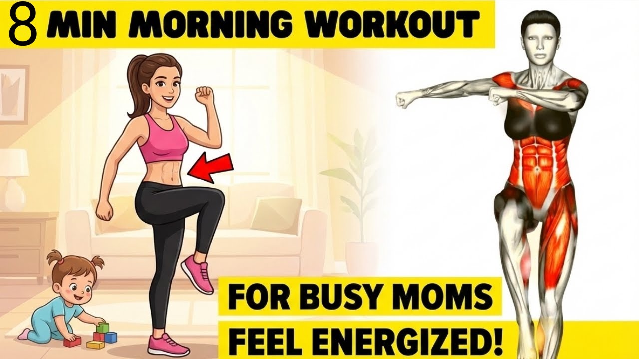 8 Min Morning Workout For Busy Moms