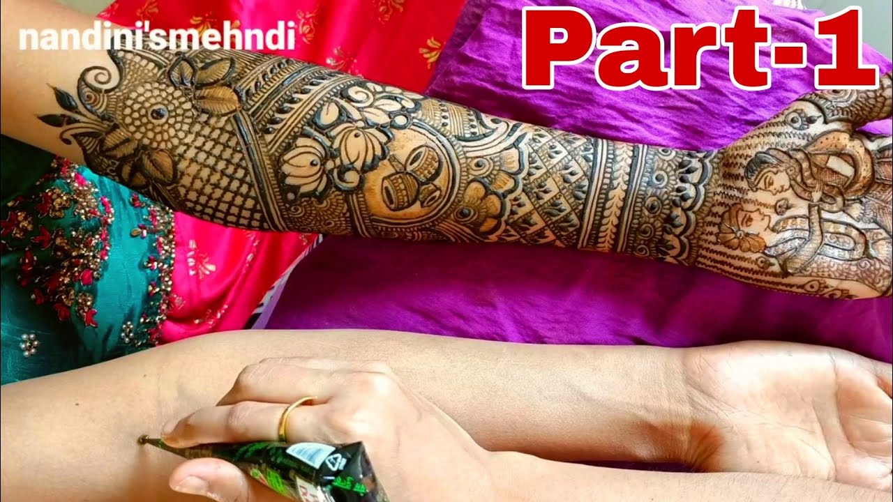 Part 1 Detailed Dulhan Mehndi Video With Voice|| Bridal Mehndi Design 2023 Nandini'smehndi ✨