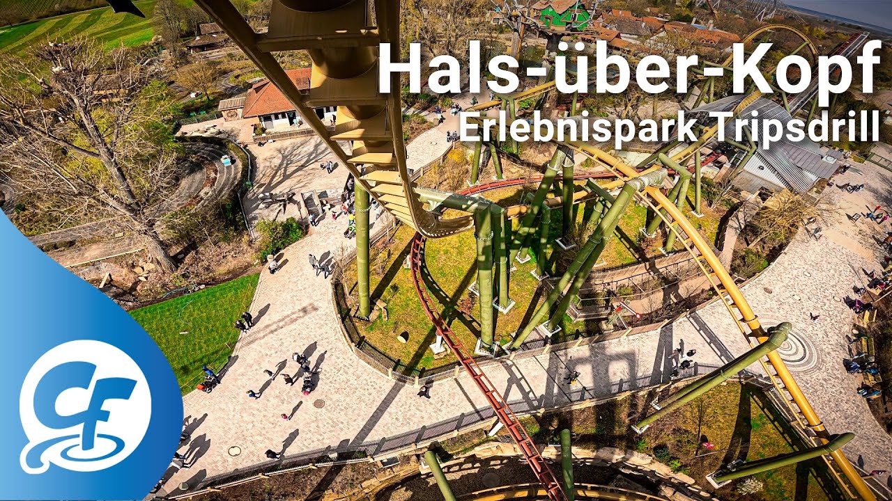 Hals-über-Kopf front seat on-ride 5K POV @60fps Erlebnispark Tripsdrill  uber ueber
