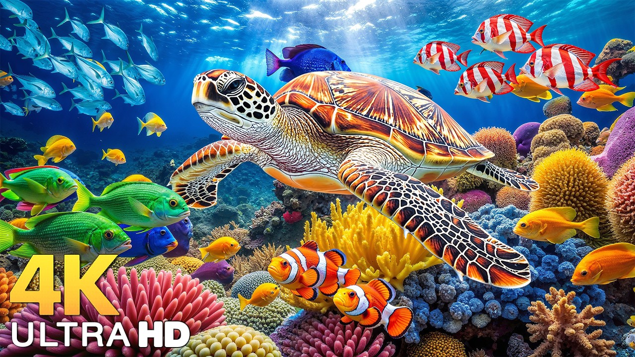 Dive Into the Mesmerizing Underwater Realm🐳Marvel at Sea Animal in The Best 4K ULTRA HD Aquarium #20