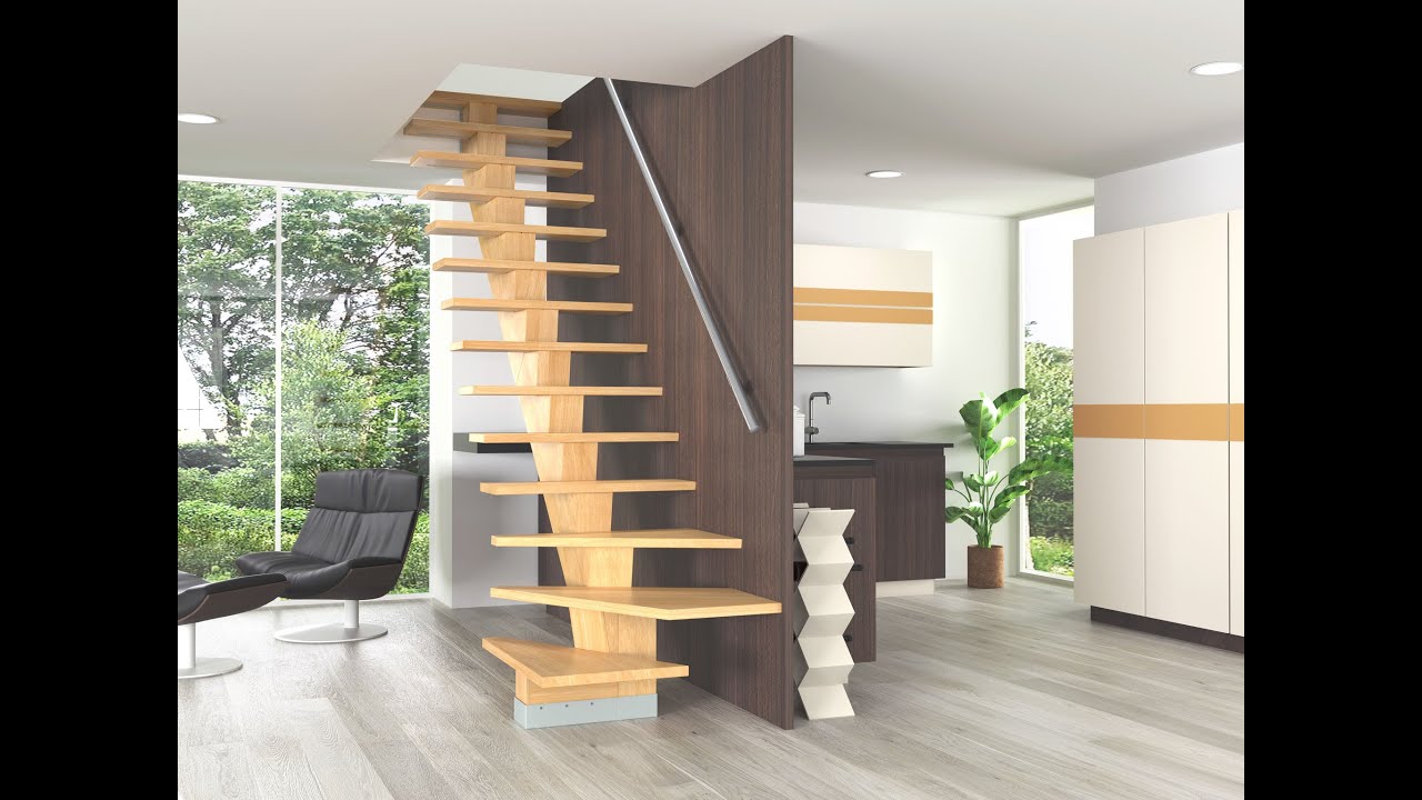 Vidéo de montage d'un escalier KALEA avec quart tournant bas