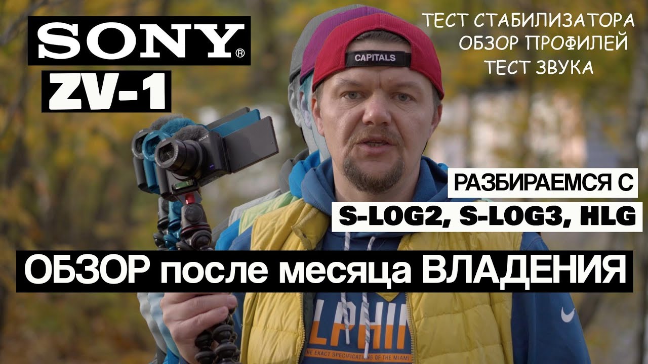 ZV-1 обзор камеры SONY, цветовые профили S-LOG2, S-LOG3, HLG. Тесты камеры от владельца без рекламы