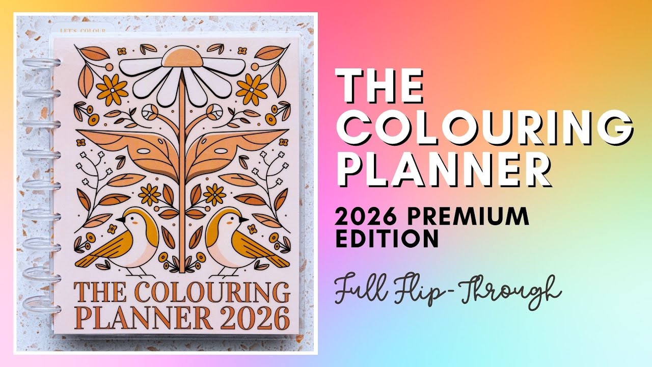 2026 Colouring Planner FLIP THROUGH | Premium Edition for Marker & Pencil Lovers!