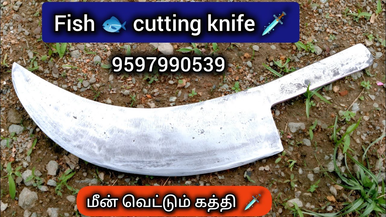 Crafting the PERFECT Fish Cutting Knife!  🐟 (model-1)மீன் வெட்டும் கத்தி forging process