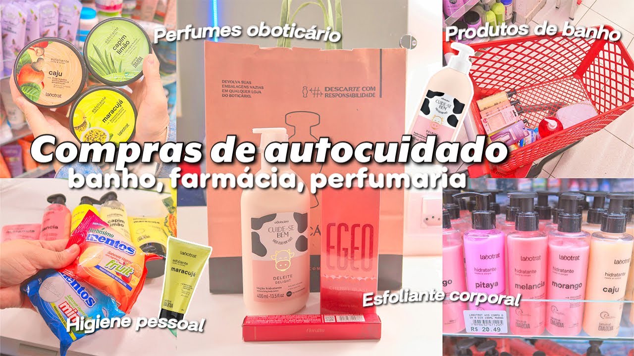 VLOG COMPRINHAS DE AUTOCUIDADO E BANHO🛍️💗 farmácia, perfumaria, oboticário