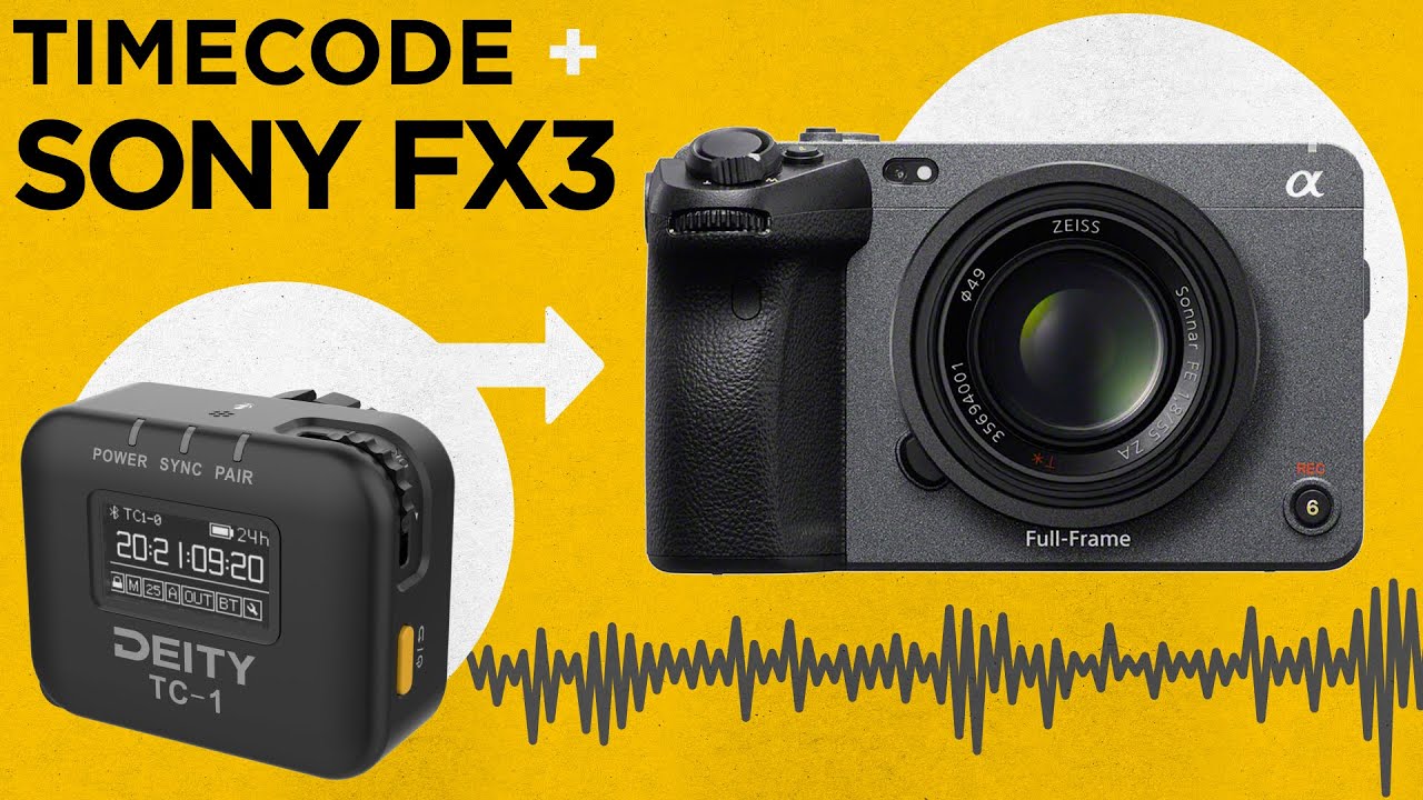 Timecode on Sony Mirrorless Cameras | Deity TC-1 + Sony FX2/FX3/FX30/a1/a7S III/a9 III