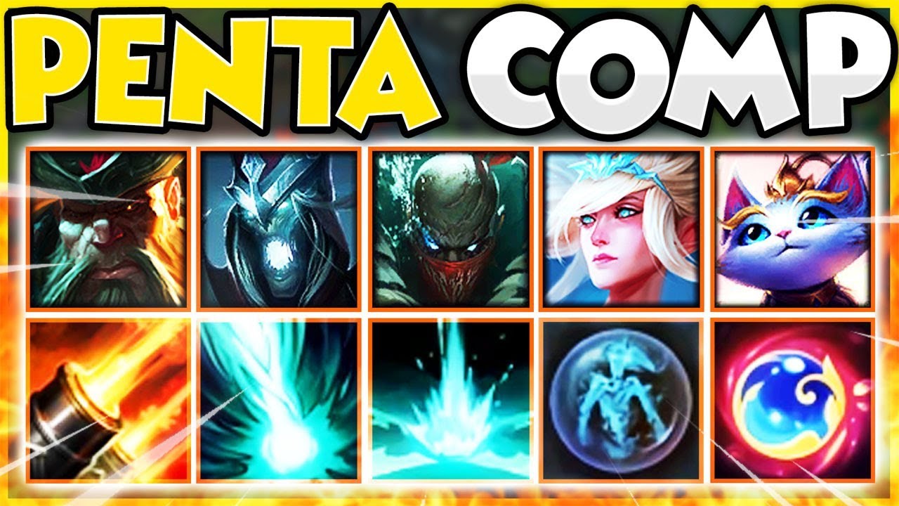 *INFINITE PENTAS* PENTAKILL TEAMCOMP 2019 (MOST BROKEN TEAM) ** HILARIOUS