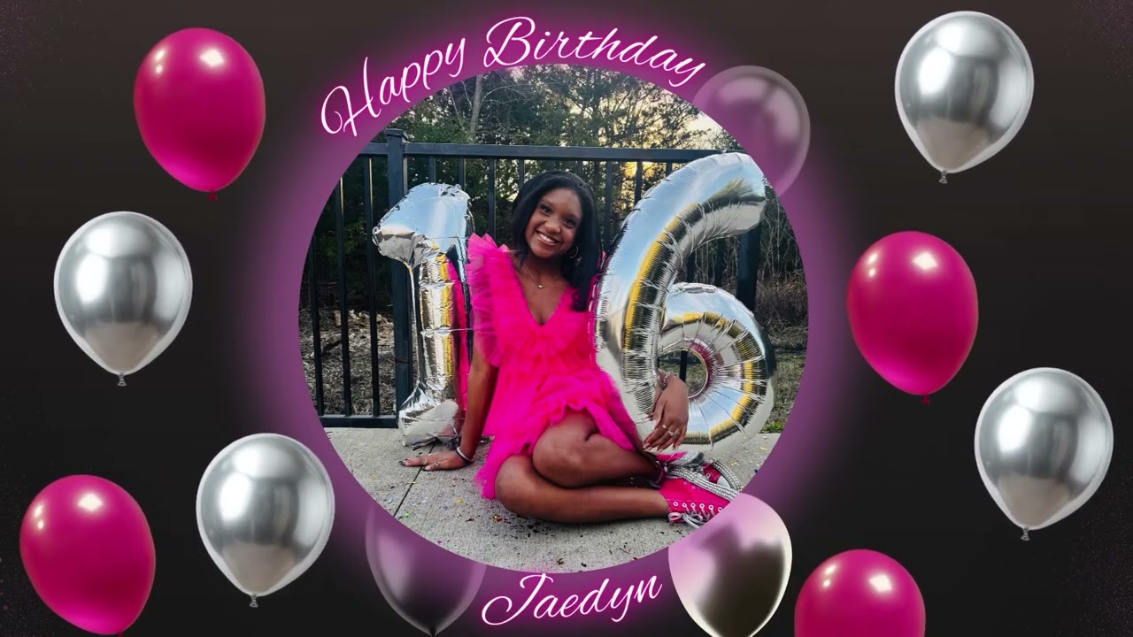 Jaedyn Birthday Hot Pink