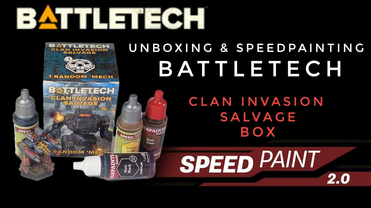 Unboxing & Speed Painting a Clan Smoke Jaguar Ebon Jaguar Battlemech | Quick Jaguar Skin