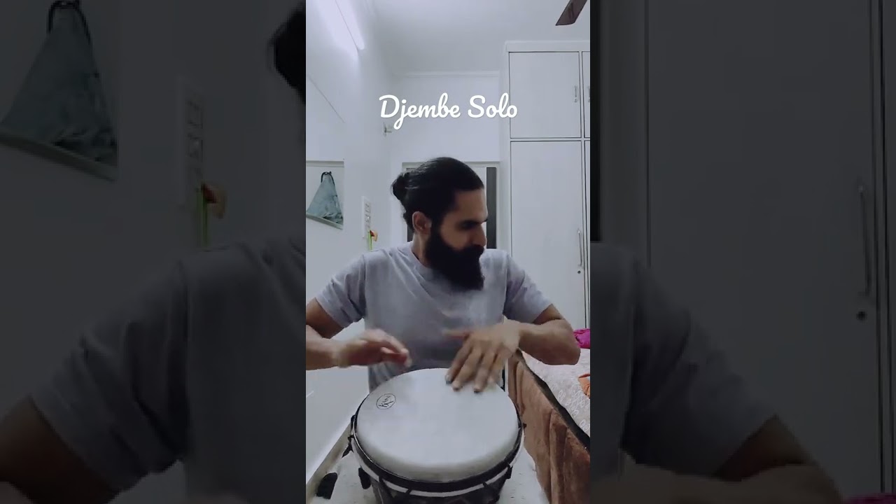 Djembe Solo | African Drums | by Bhavneet Bindra #djembe #music #drums  #vibes #beats #bellydance