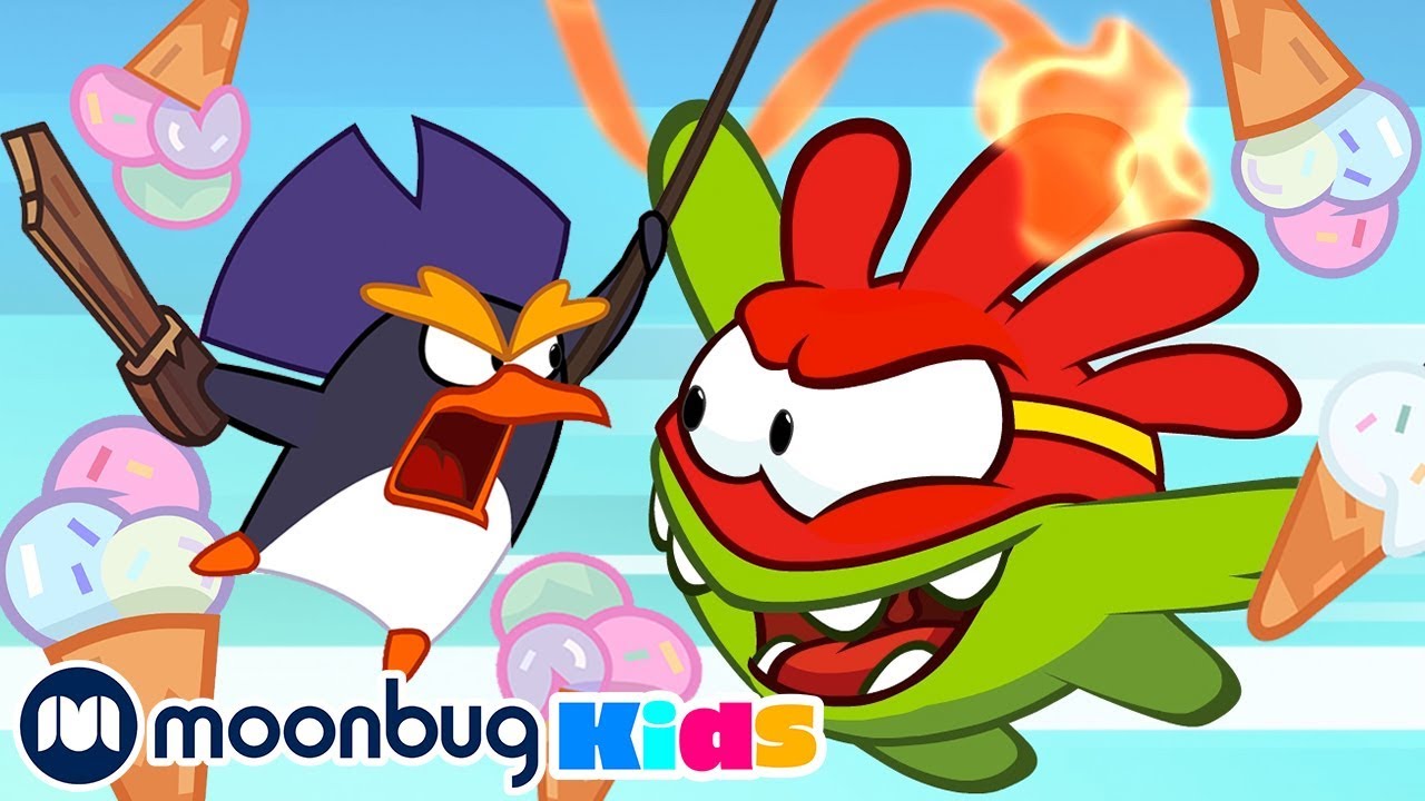 Om Nom Stories - Ice Cream Rain! | Cut The Rope | Funny Cartoons for Kids & Babies | Moonbug Kids