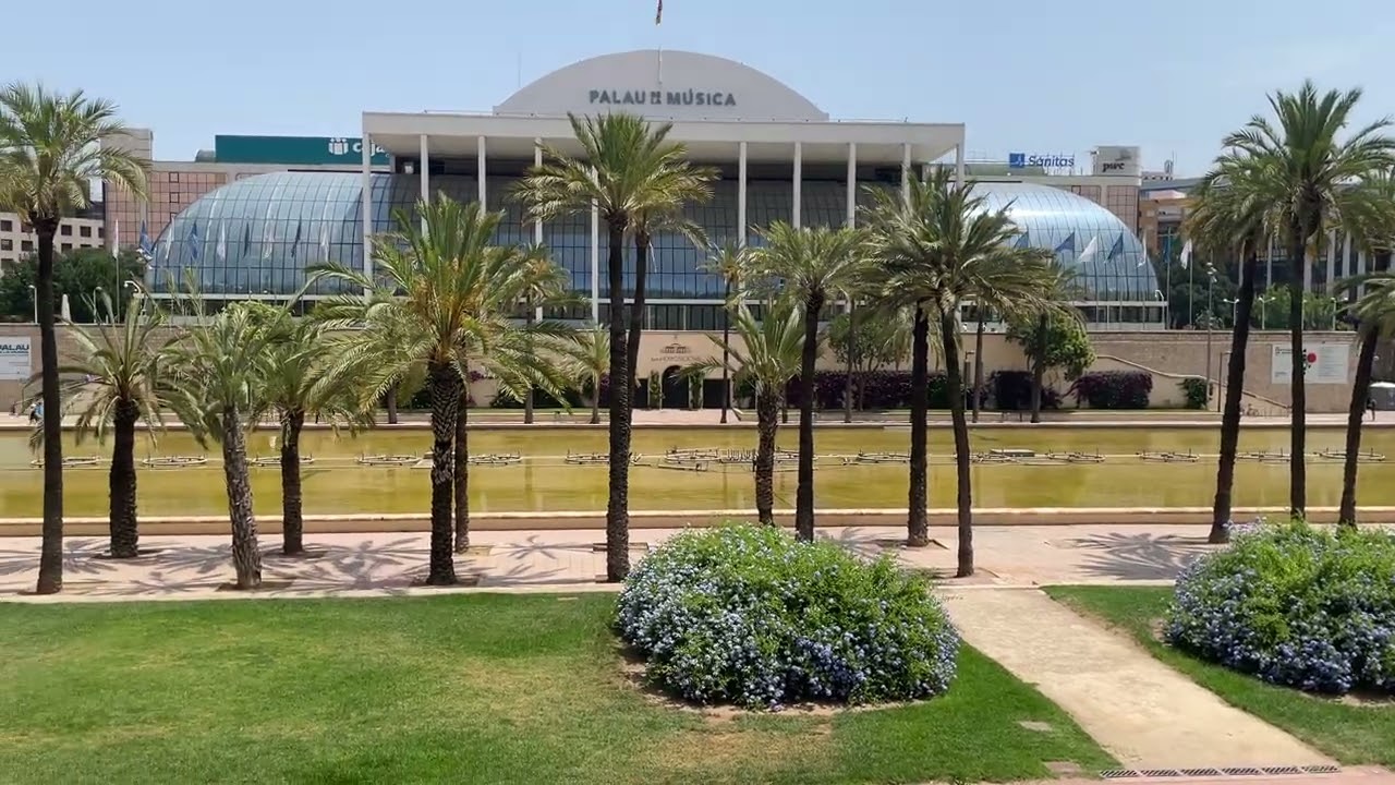 #shorts Valencia, Palacio de la musica y el jardin de Turia 🥥🏖🤿⛵.