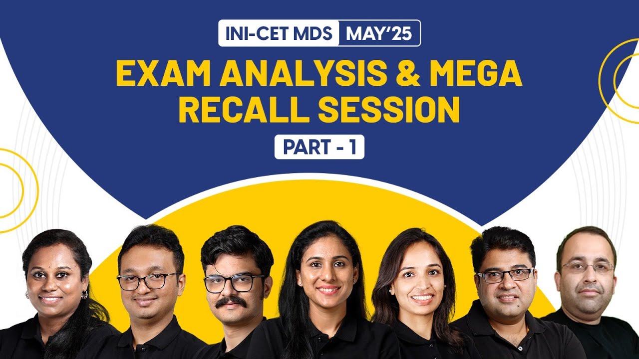 INICET MDS May 2025 Exam Analysis & Mega Recall Session | INICET MDS May 2025 Exam Review | Part 1