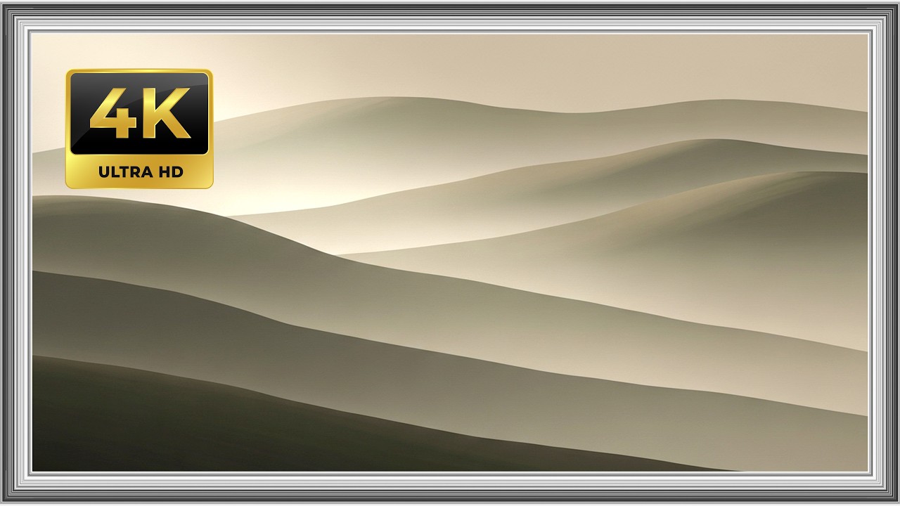 Rolling Hills in Morning Mist | Minimal Luxury TV Wallpaper Art