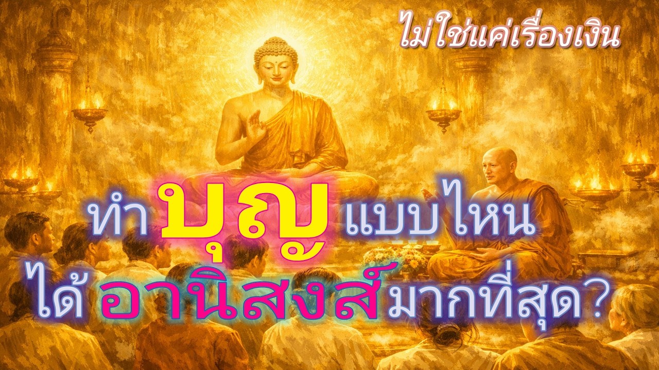 ทำบุญแบบไหนได้อานิสงส์มากที่สุด? (ไม่ใช่แค่เรื่องเงิน) | ให้ด้วยใจที่บริสุทธิ์ | ฟังธรรมะยามเช้า