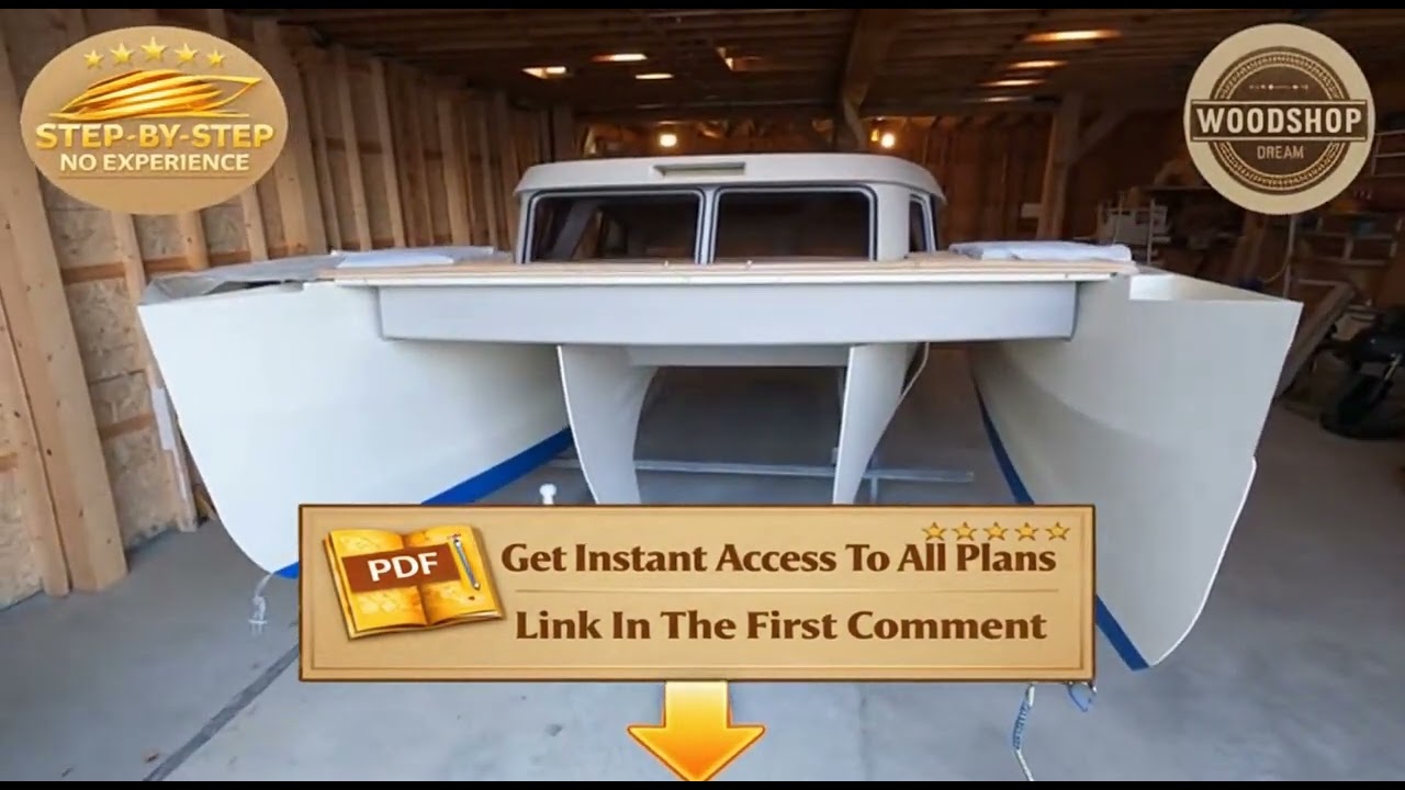 Insane DIY Catamaran Build From Zero To Sail With Secret Boat Plans