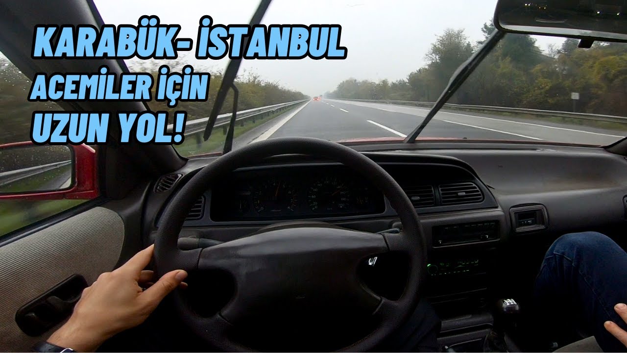 ACEMİLER İÇİN UZUN YOL | YOĞUN YAĞMURDA KARABÜK-İSTANBUL NİSSAN LAUREL ALTİMA | VLOG