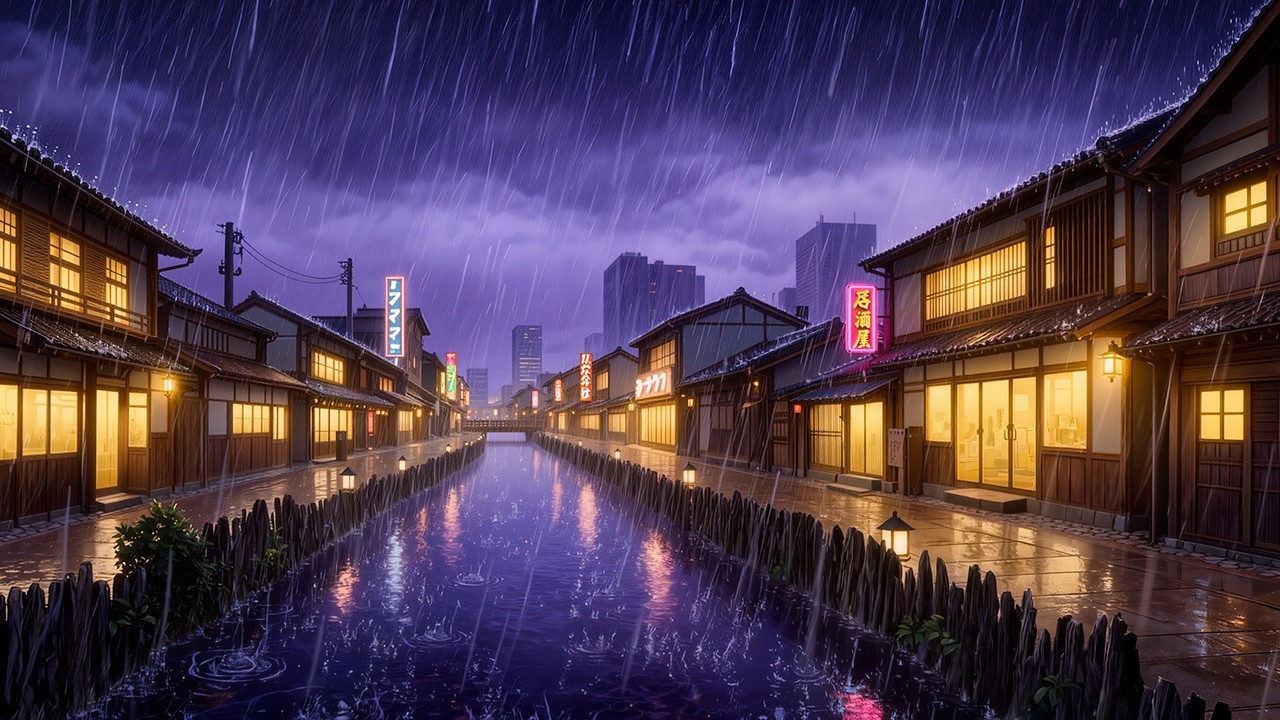 90s Rain Lofi Chill 🌧️ Calm Chillhop Beats for Study & Relax and Focus - 12-Hours Chill Mix
