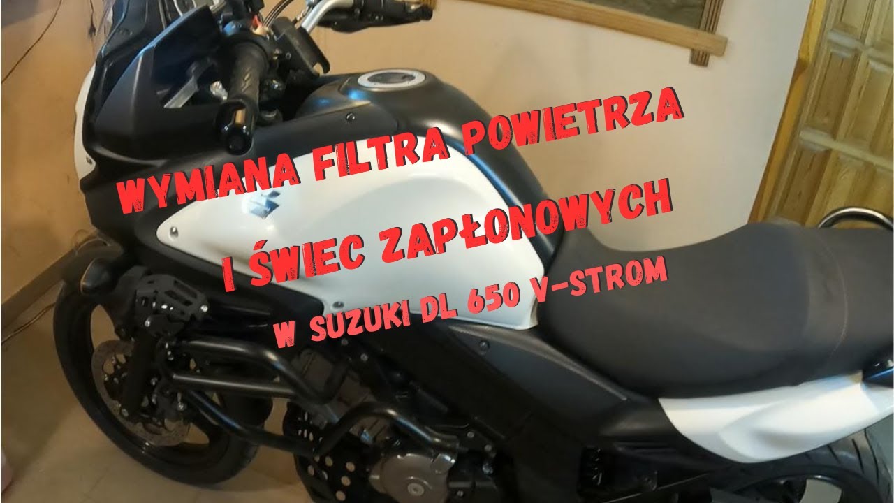 Wymiana filtra powietrza i świec zapłonowych w Suzuki DL 650 V-Strom