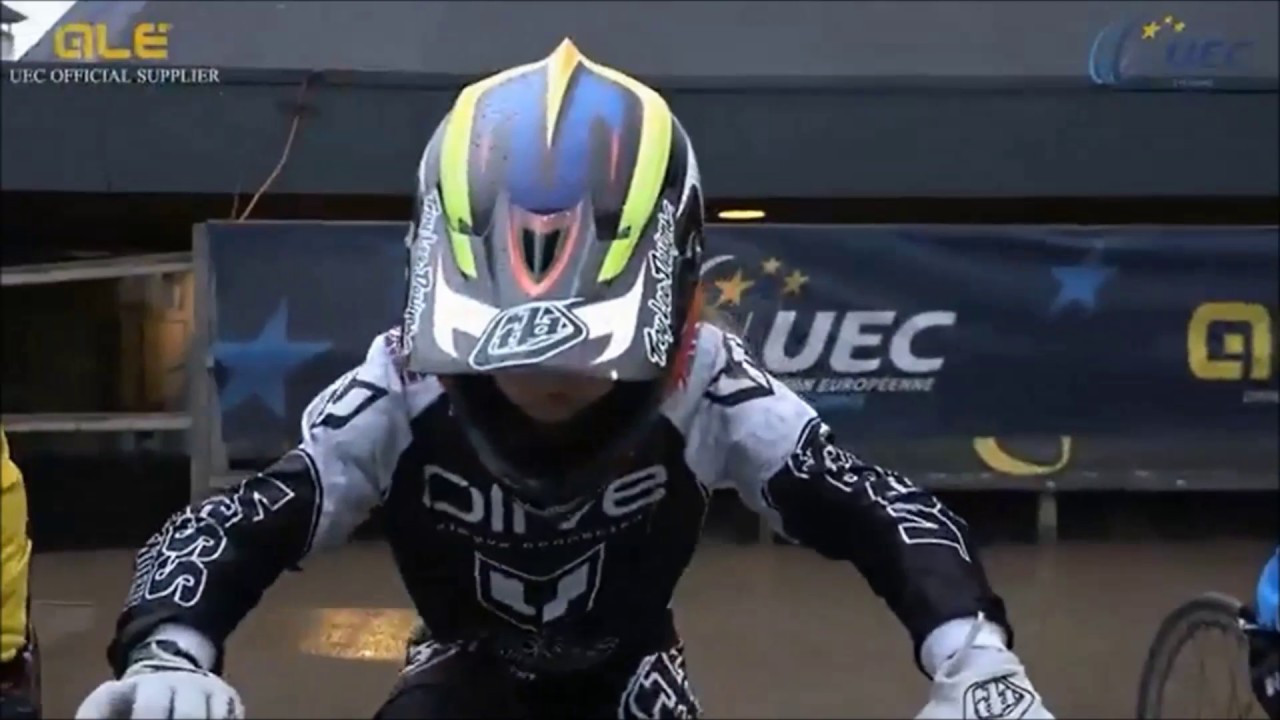 M&eacute;line Videlo 101 mark bmx &ndash;  finale girl 10 coupe d'europe Zolder 2017