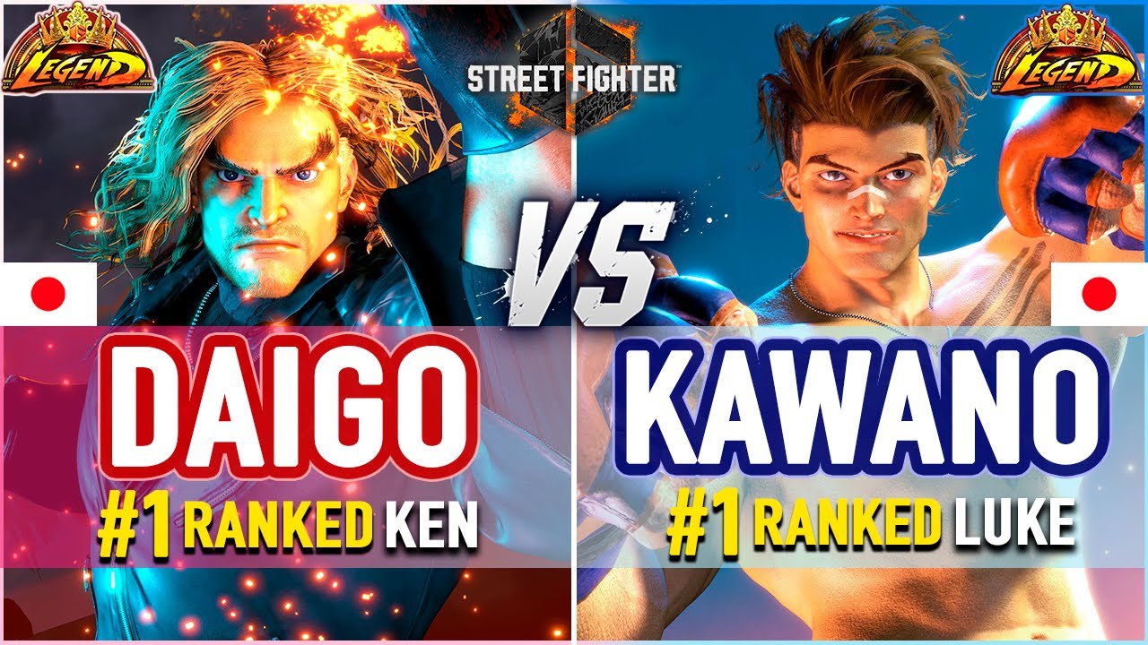SF6 🔥 Daigo (#1 Ranked Ken) vs Kawano (#1 Ranked Luke) 🔥 SF6 High Level Gameplay
