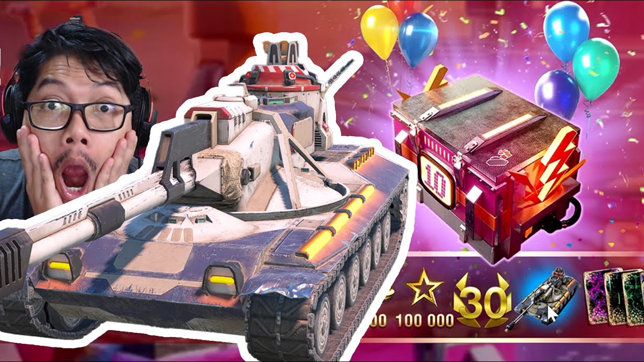 I GOT A FREE TANK! - Opening 10 Years Container