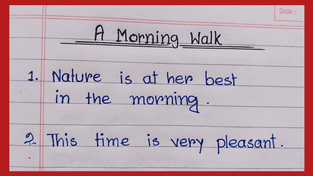 A Morning Walk 🚶‍♀️ Essay in English || 15 lines on Morning Walk in English ||