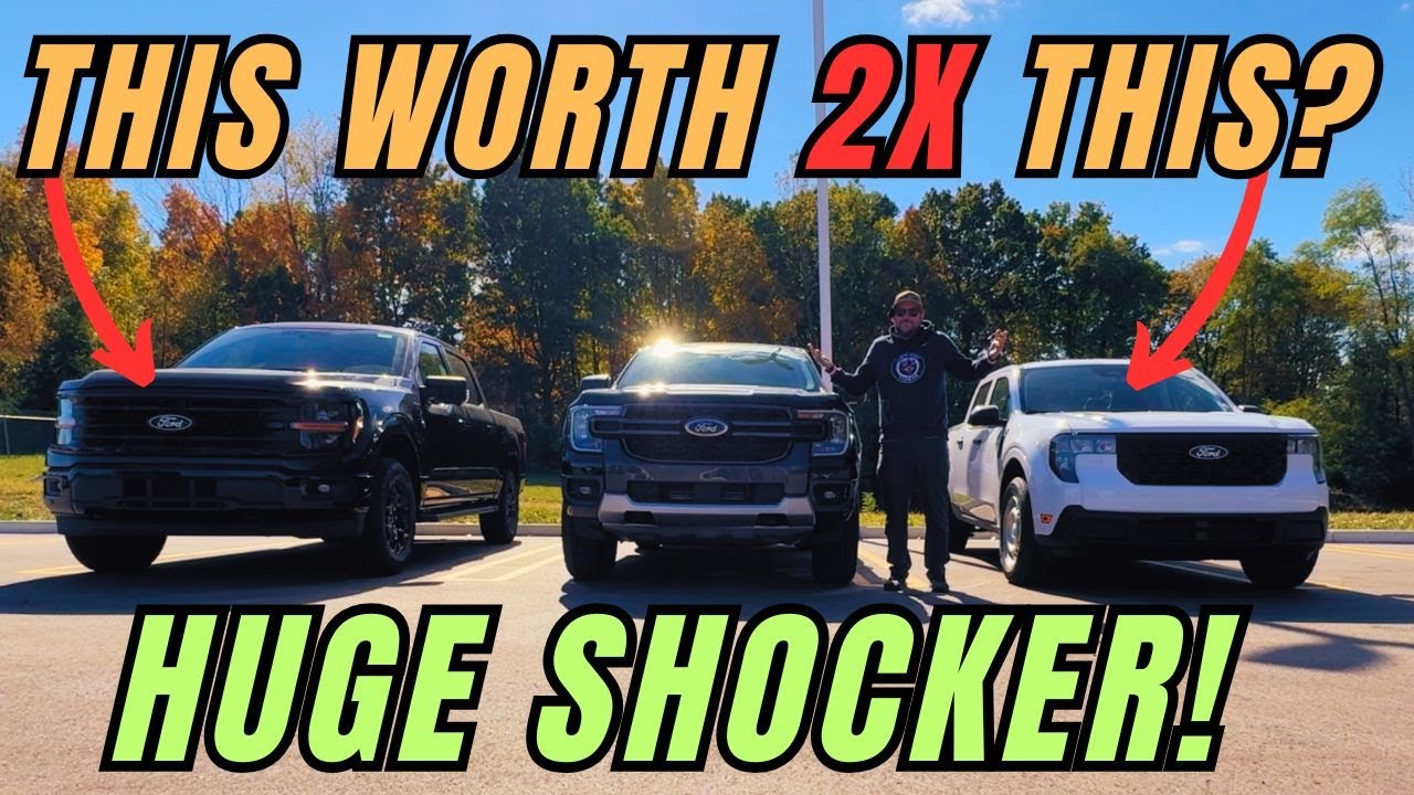 Сравнение Ford F-150, Ford Ranger и Ford Maverick 2025 года: какой лучше? Грузоподъёмность &mdash; сюрп...