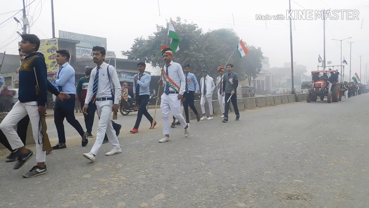 Kalpna chawla memorial inter college shahpur road show on 26 January  part 2