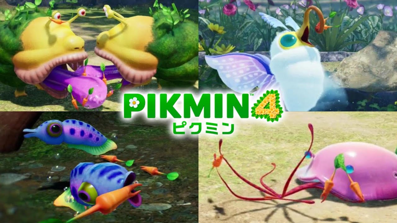【ﾋﾟｸﾐﾝ4】原生生物に餌やり ピクピクニンジン PIKMIN4