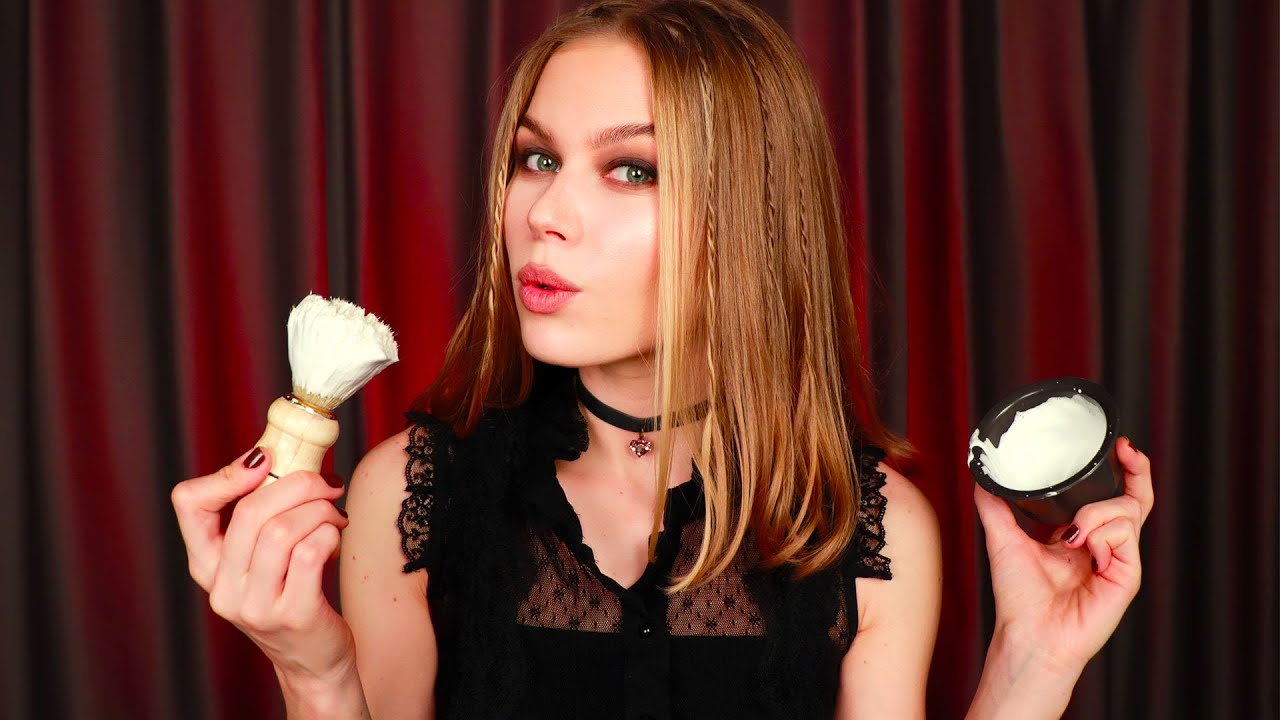 ASMR Alisa Shaving You. RP, Personal Attention (Haircut, Water Spray, Shaving & Washing)