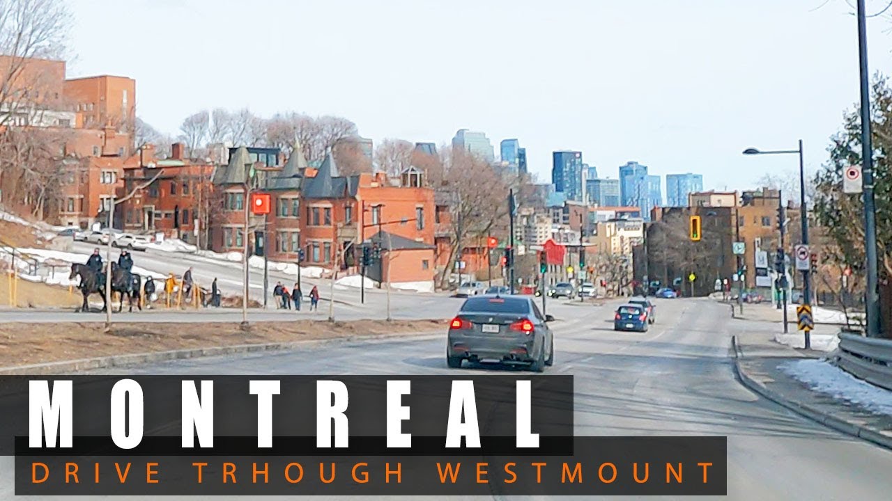[ 4K Video ] Driving Through Westmount Montreal
