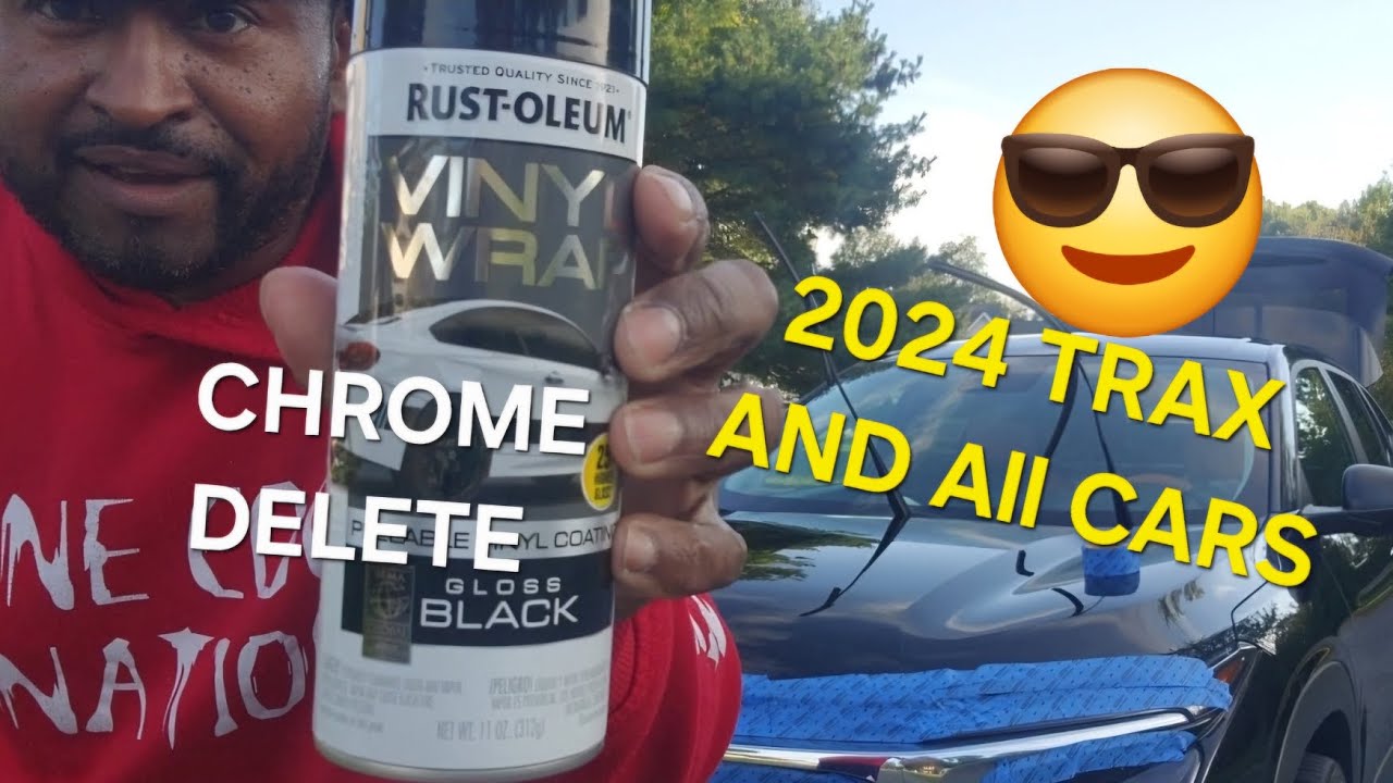 Удаление хромированных деталей на Chevrolet Trax 2024 года и всех других автомобилях.