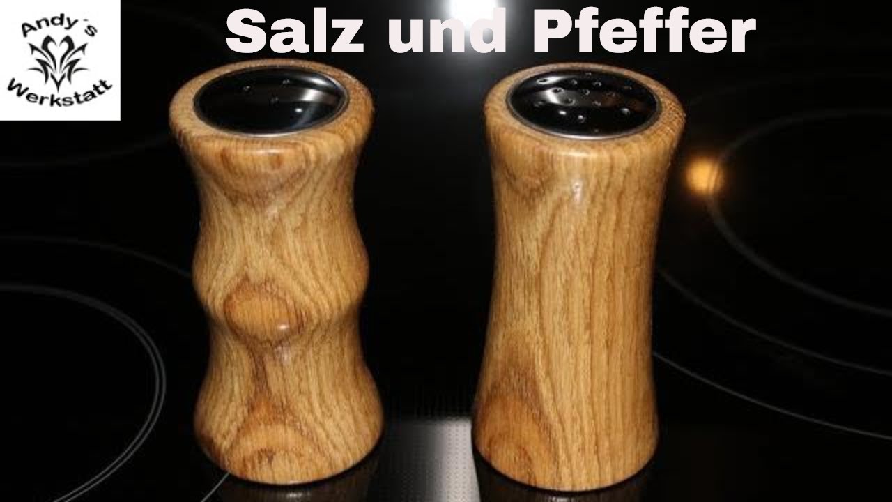 Salz und Pfeffer Streuer drechseln - diy