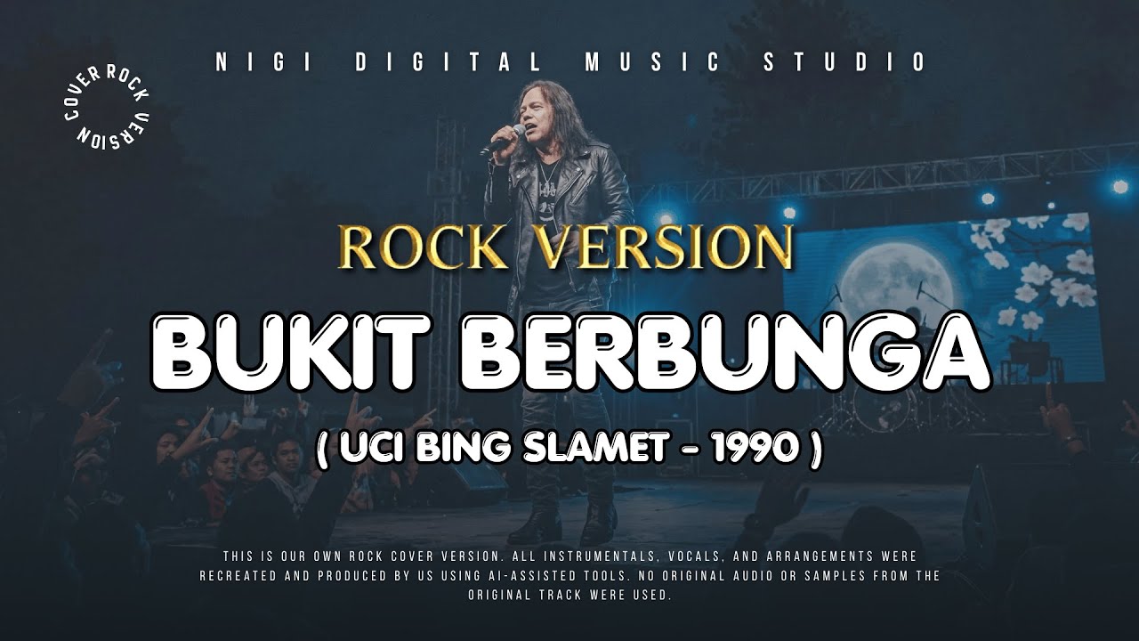 Rock Version - BUKIT BERBUNGA - UCI BING SLAMET (1990) | COVER BY NIGI DMS
