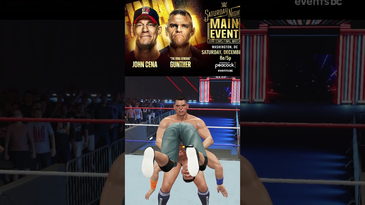 John Cena vs Gunther - Saturday Night's Main Event | WWE 2K25 