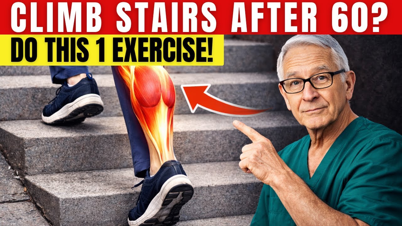 Surgeon Reveals: Do This 1 Exercise to Climb Stairs More Easily After 60 | Senior Health Tips