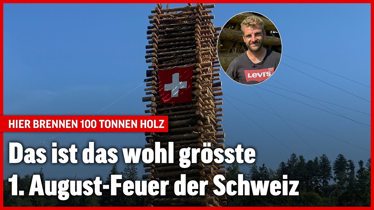 Das ist das wohl grösste 1. August-Feuer der Schweiz