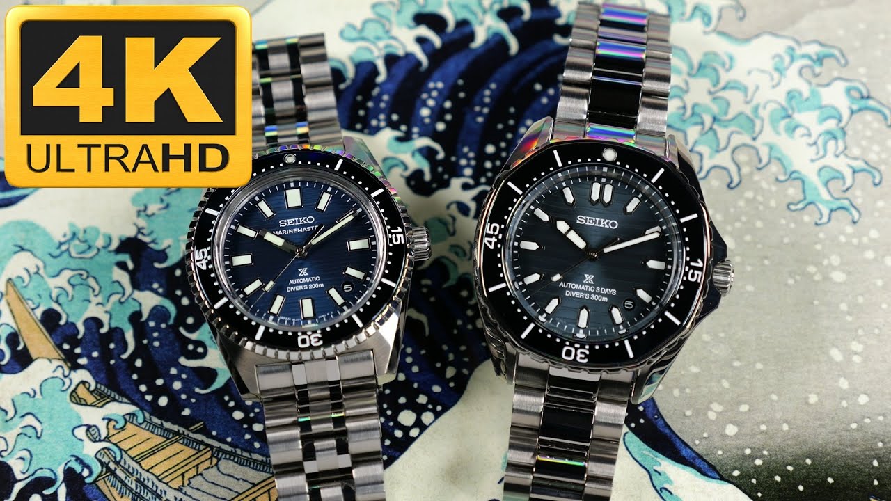 Blue Dial Battle: Seiko – Prospex 'Marinemaster' SJE119 (SBEN009) vs. ‘Coastline’ SPB483 (SBDC203)