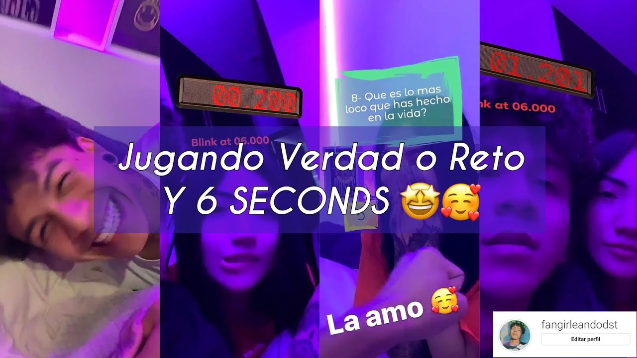 Nicosoto jugando Verdad o Reto y 6 SECONDS 💜