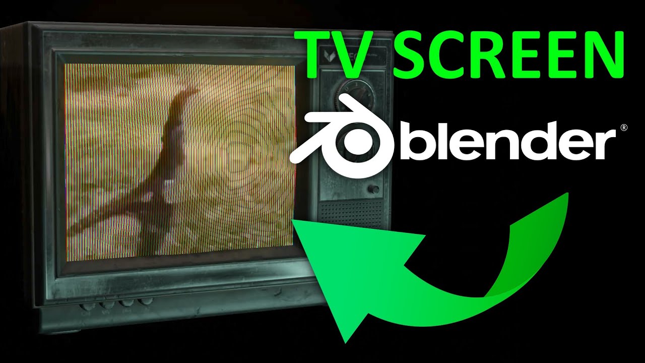 How to make a RETRO TV SCREEN (Blender Tutorial)