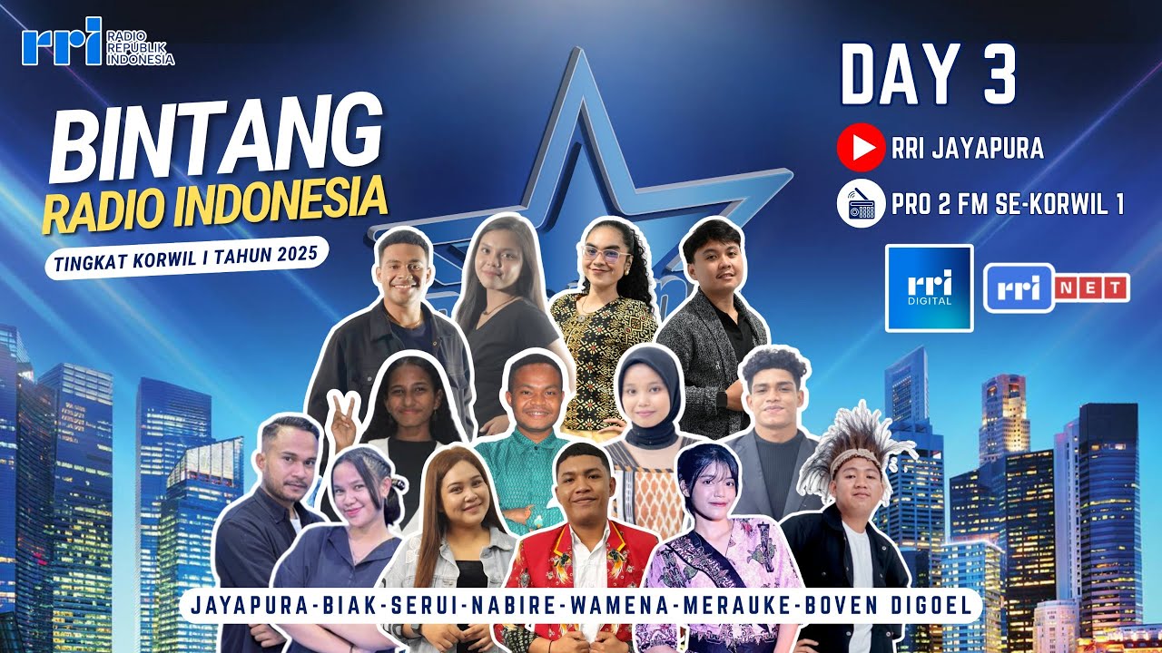 SELEKSI BINTANG RADIO INDONESIA 2025 TINGKAT KORWIL I | HARI KE-3