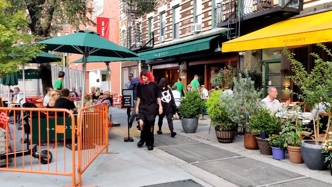 Addison Rae and Omer Fedi leave Bar Pitti in New York City