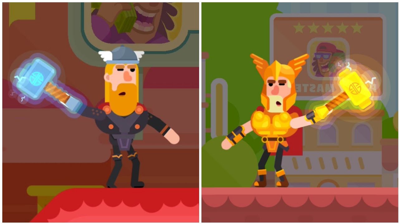 Bowmasters Thor vs Thor the Thundergod
