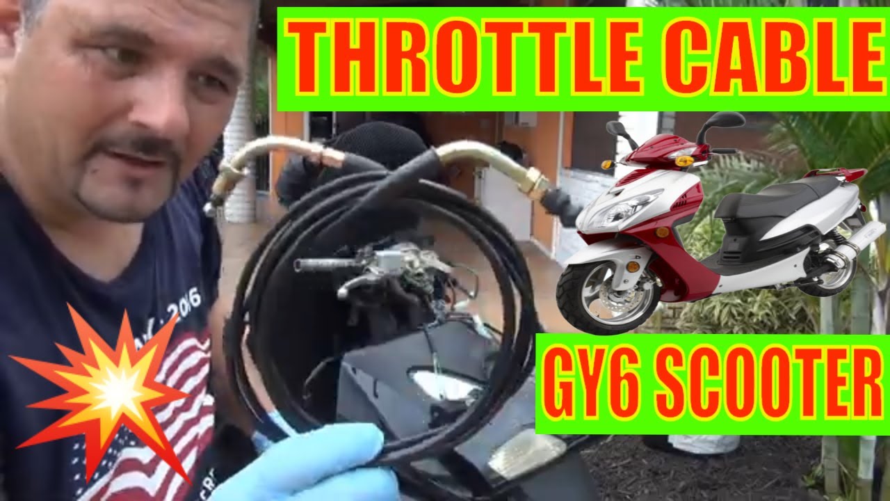 Chinese Scooter throttle cable replacement