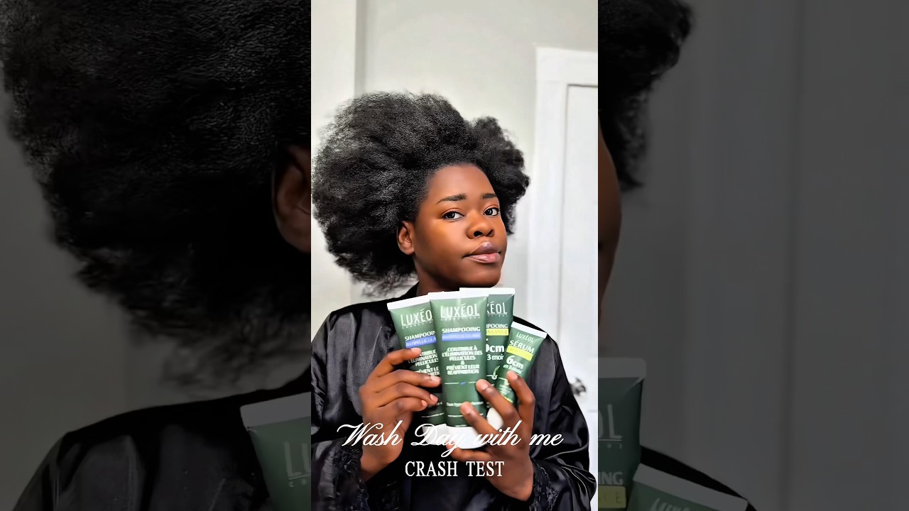 Wash day w/me | I tested @luxeol  for the first time #washday #4chair #haircare #hairgrowthtips